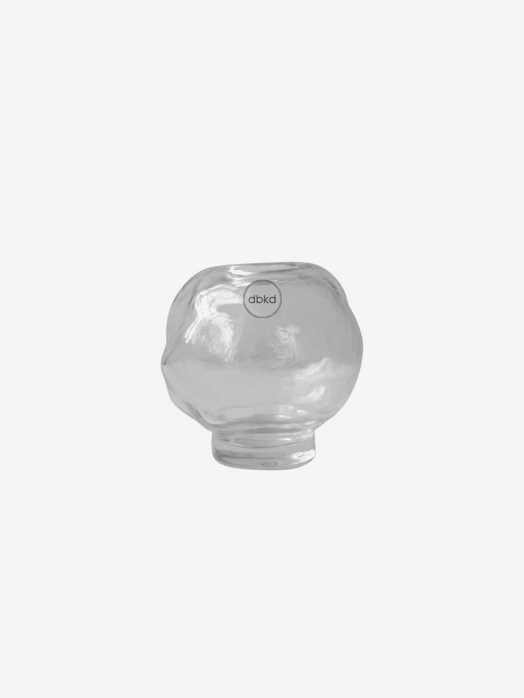 "Bunch" – Mini-Windlicht auf Fuß – Kerzenwindlicht – Transparent – 12 cm