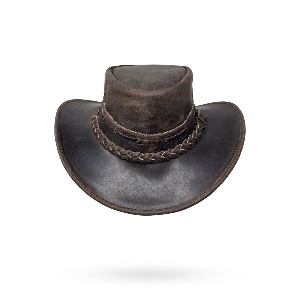 Lederhut Western Cowboy – Outdoor Hut Reiten, Wandern & Abenteuer Iron Bark