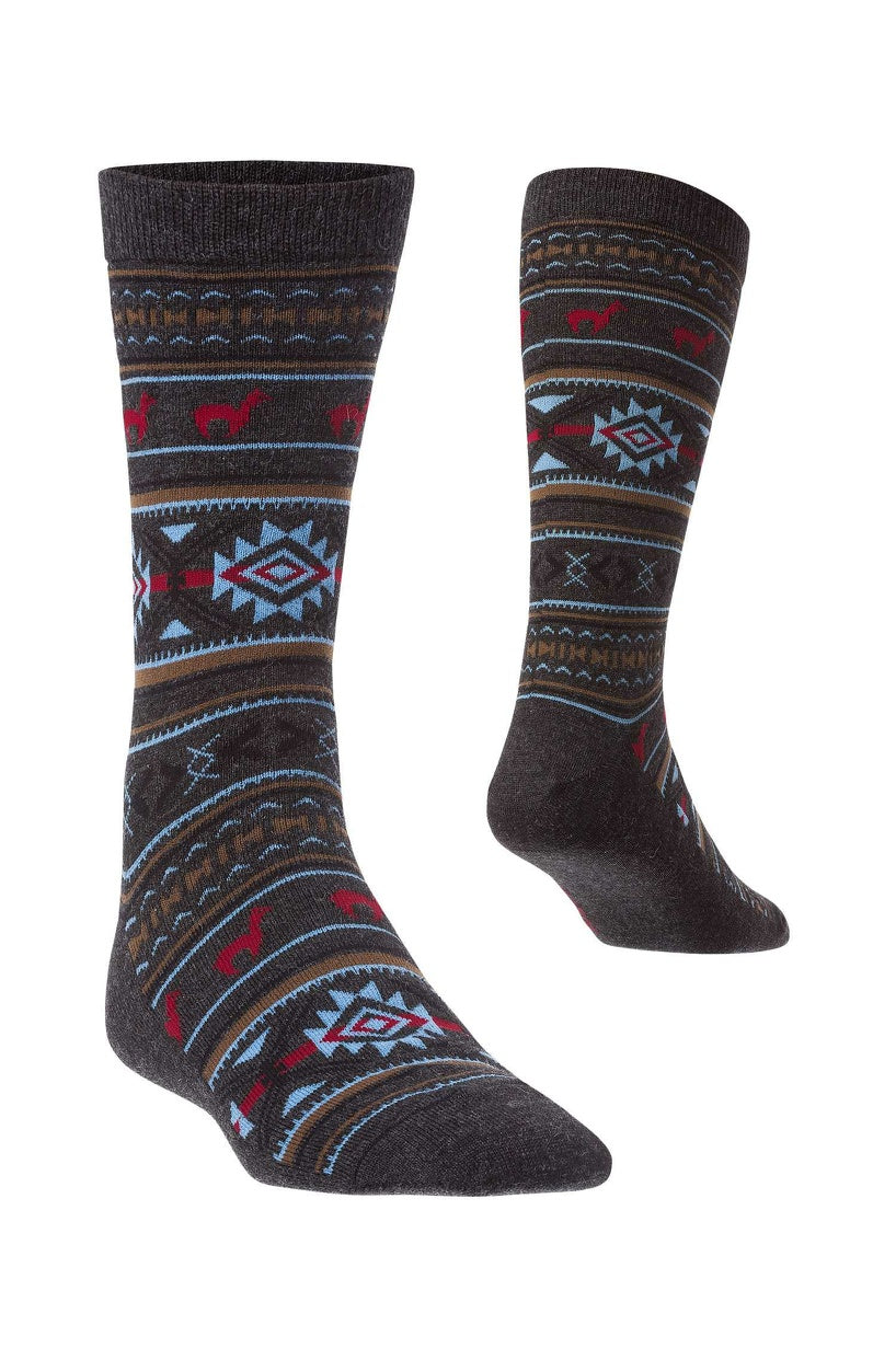 Apu Kuntur - Alpaka Jacquard Socken - Alpaka-Mix