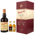 Glenfarclas 15 Geschenk-Set - mit 105 Cask Strength & 25 Jahre Miniatur