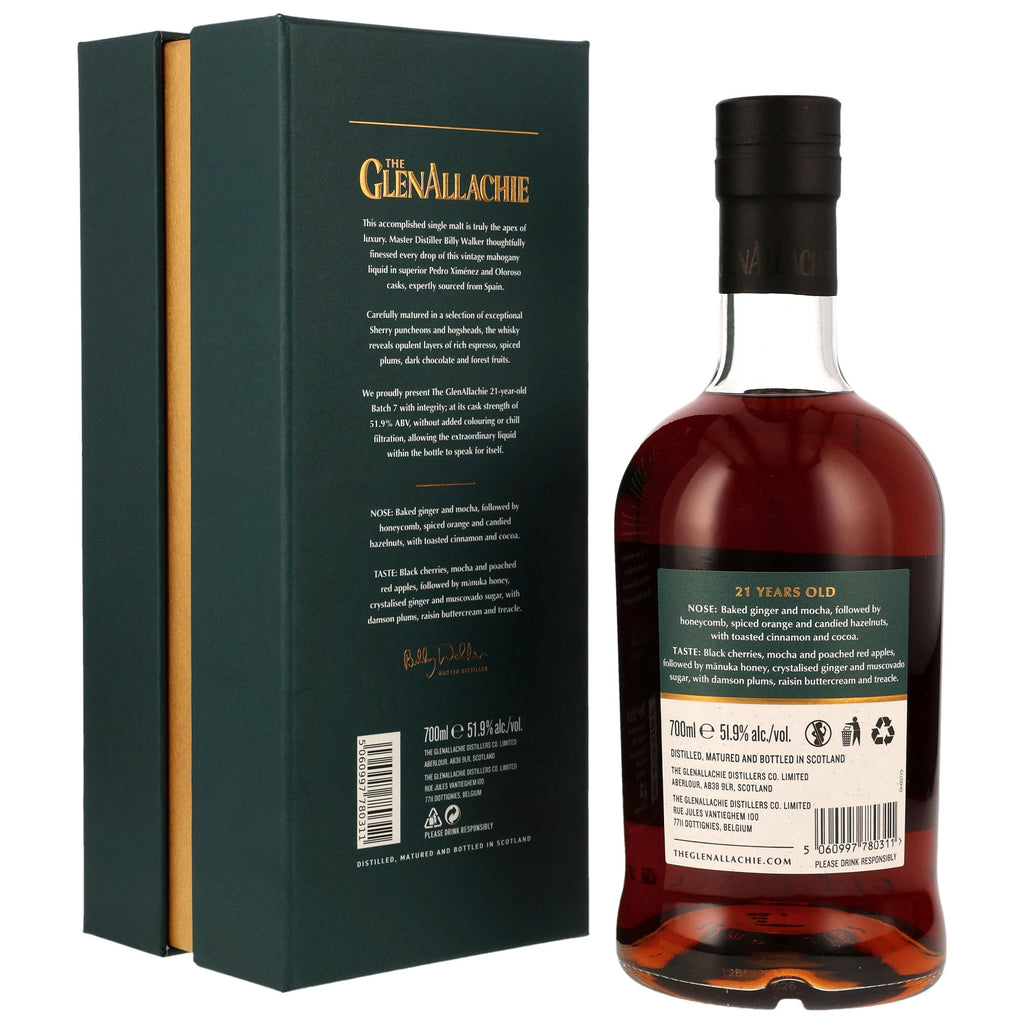 GlenAllachie 21 - PX & Oloroso Sherry Casks - Batch 7