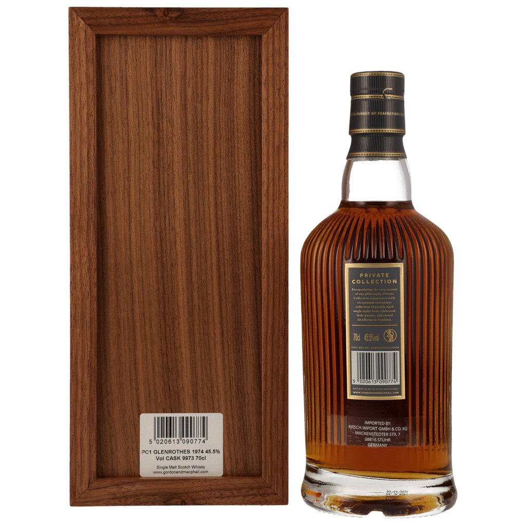 Glenrothes 47 1974/2021 - Gordon & MacPhail Private Collection - Refill Sherry Hogshead #9973