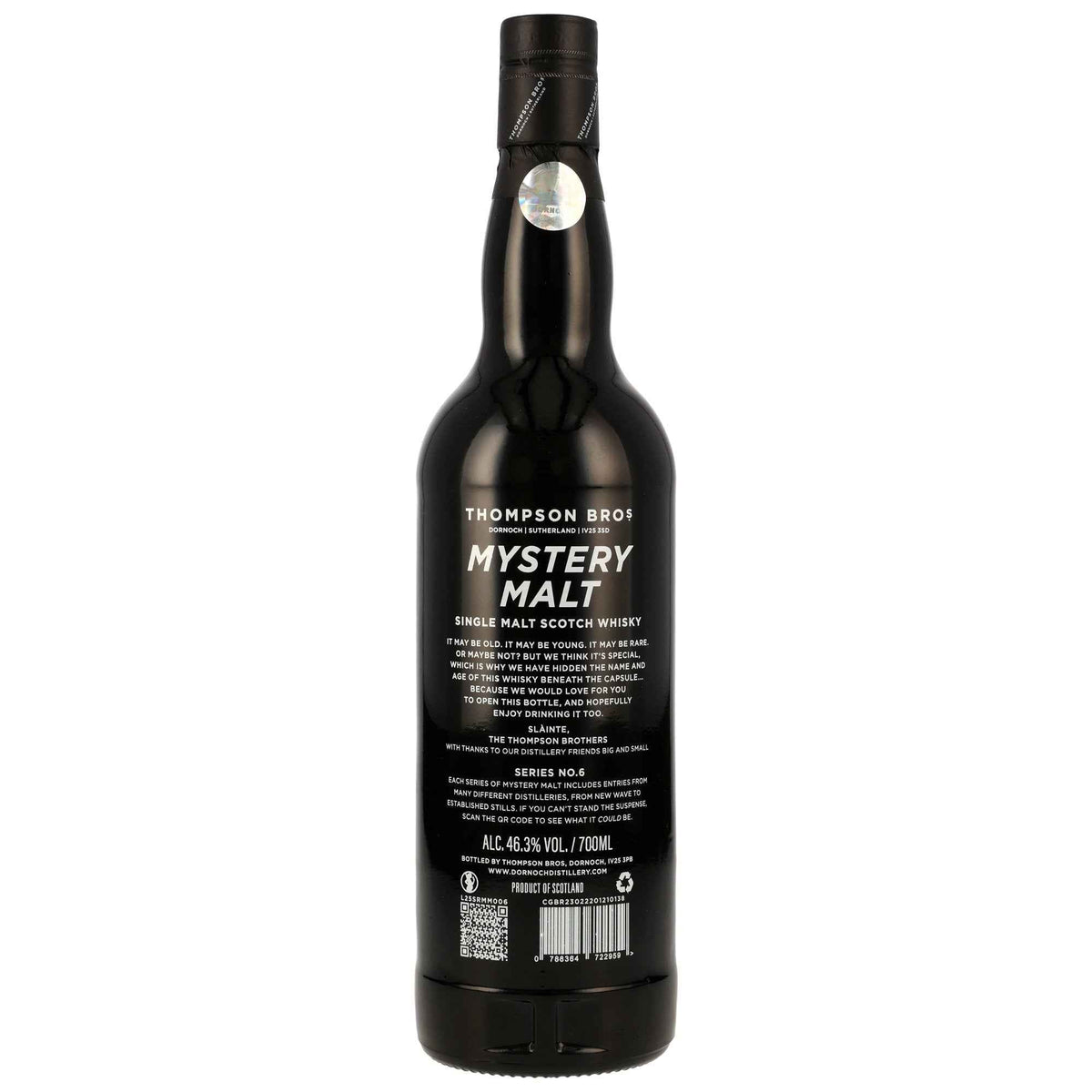Mystery Malt Series #6 - Single Malt Scotch Whisky - Thompson Bros.