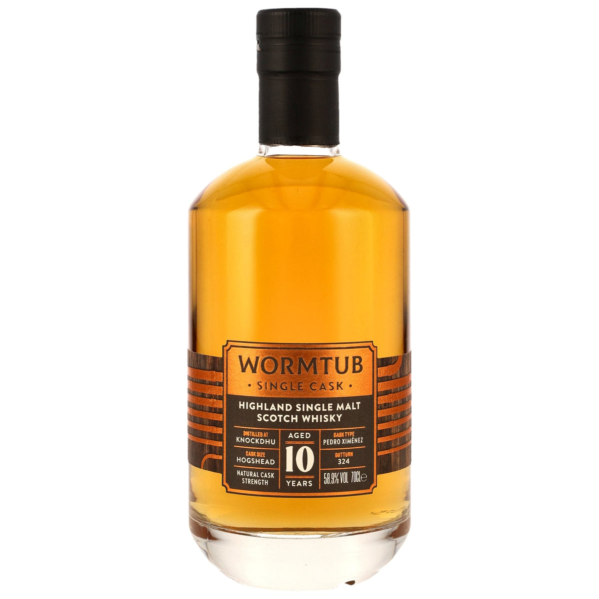 Knockdhu 10 - Wormtub Single Cask - PX Sherry Hogshead