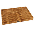 Profi Hackblock Eiche 50x35x4cm – Stirnholzbrett mit Saftrille & Silikonfüßen