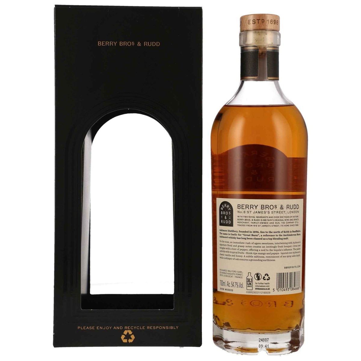 Aultmore 2006/2024 - Berry Bros and Rudd - Tequila Finish #03033