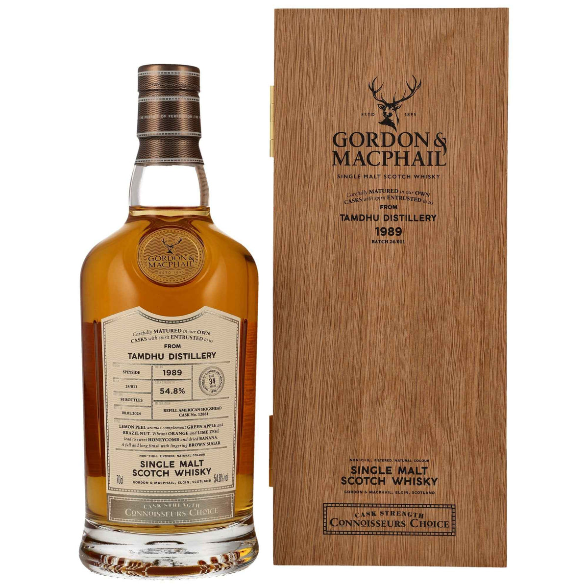 Tamdhu 34 1989/2024 - Gordon & MacPhail Connoisseurs Choice - 	Refill American Hogahead #12881