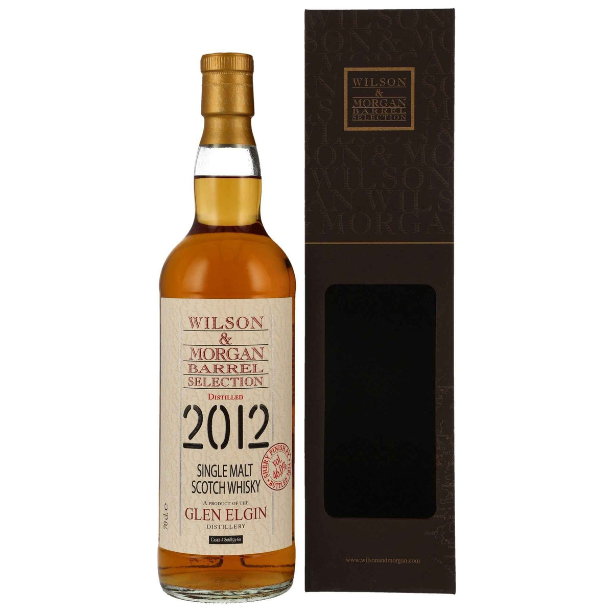 Glen Elgin 2012/2024 - Wilson & Morgan - 1st Fill PX Sherry Finish