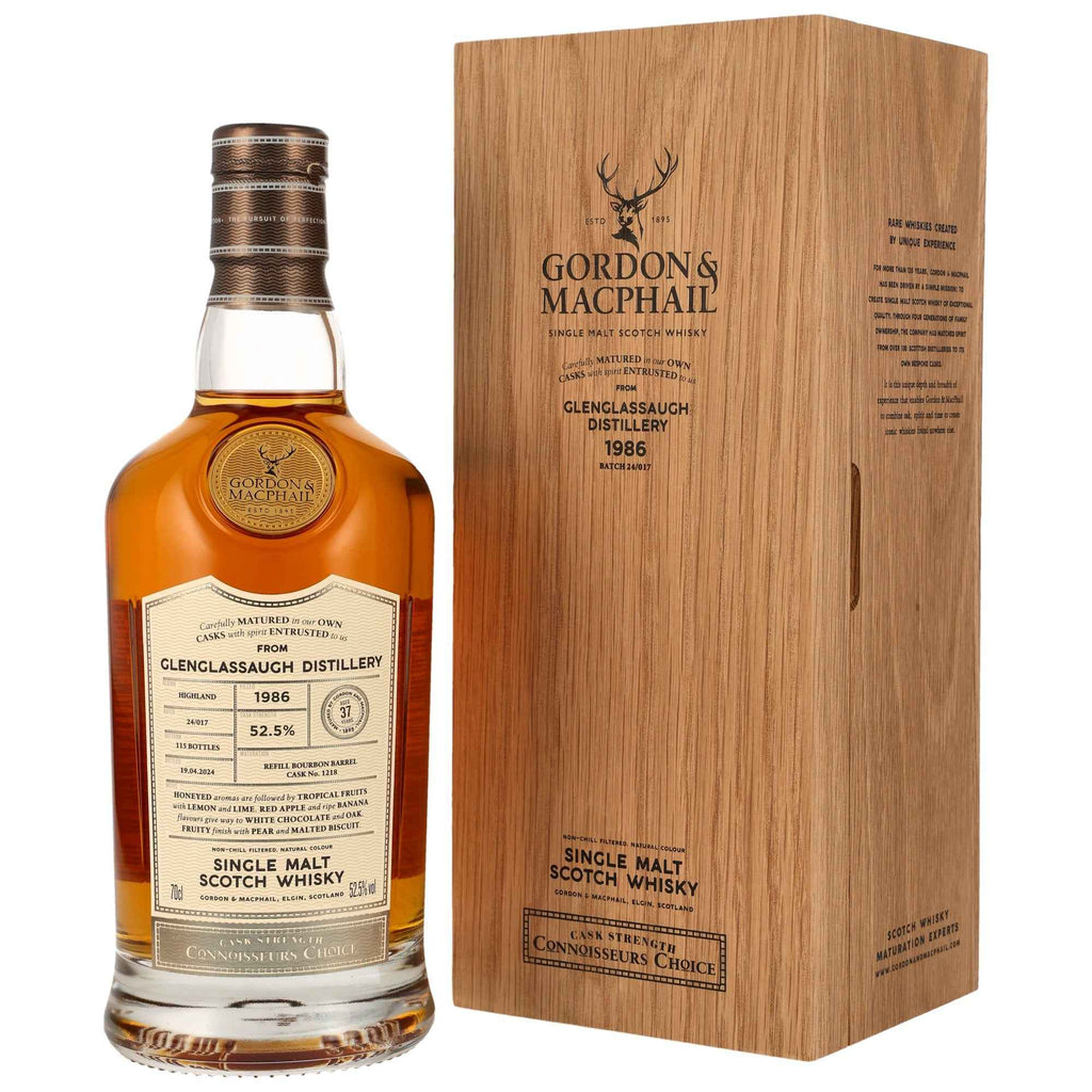 Glenglassaugh 37 1986/2024 - Gordon & MacPhail Connoisseurs Choice - Refill Bourbon Barrel #1218