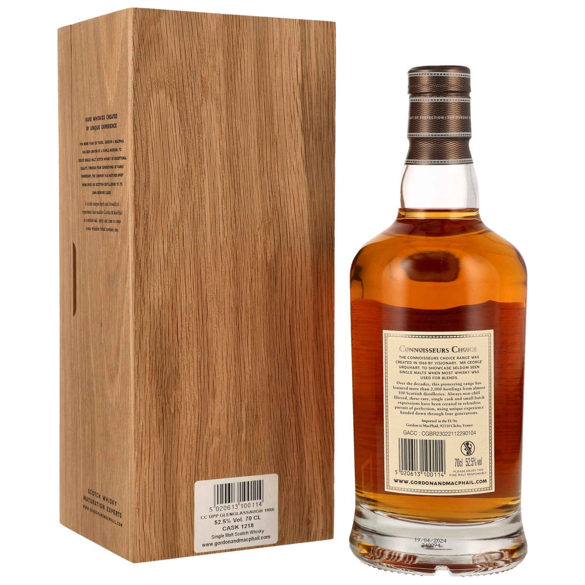 Glenglassaugh 37 1986/2024 - Gordon & MacPhail Connoisseurs Choice - Refill Bourbon Barrel #1218