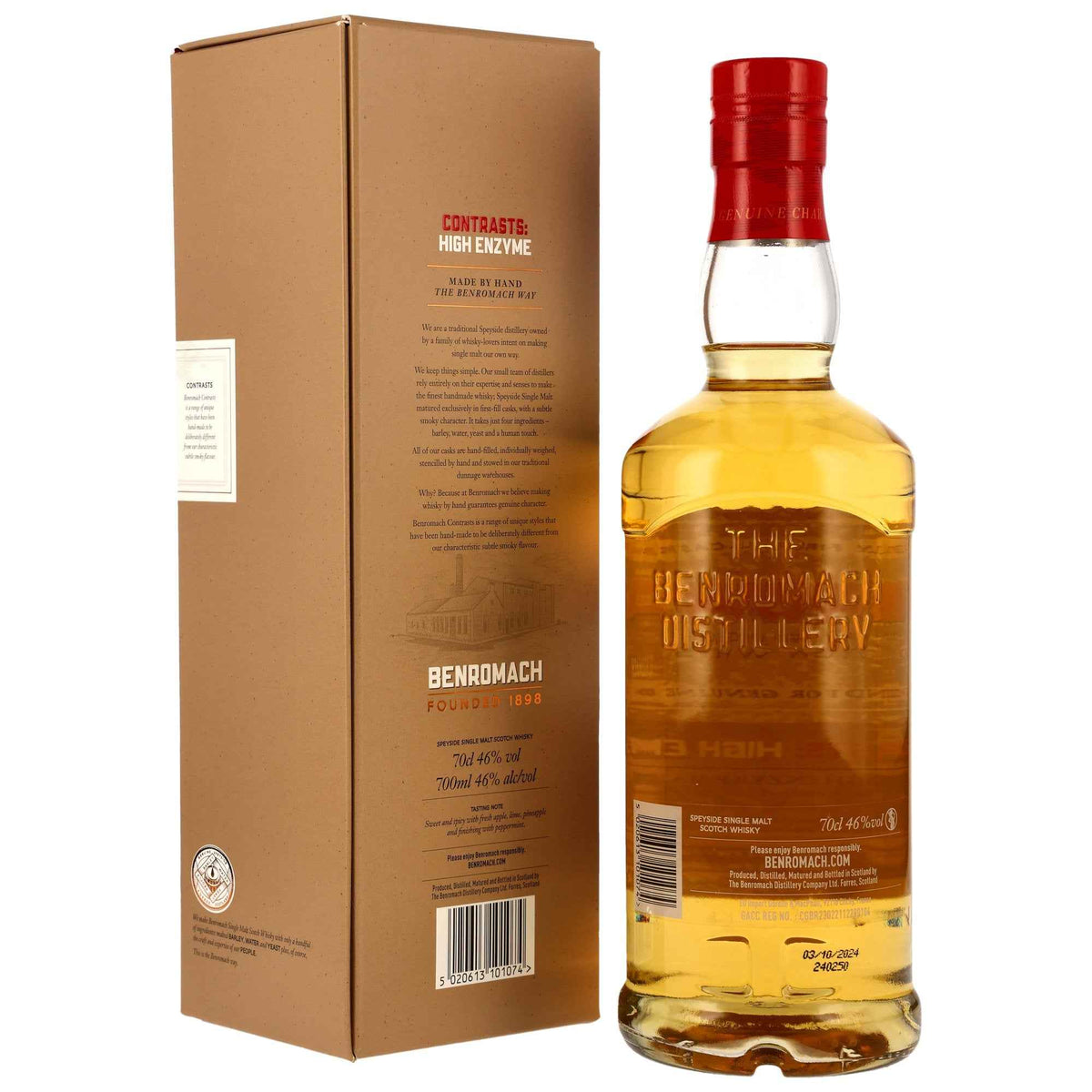Benromach 2012/2024 - Contrasts: High Enzyme - 1st Fill Bourbon Barrels