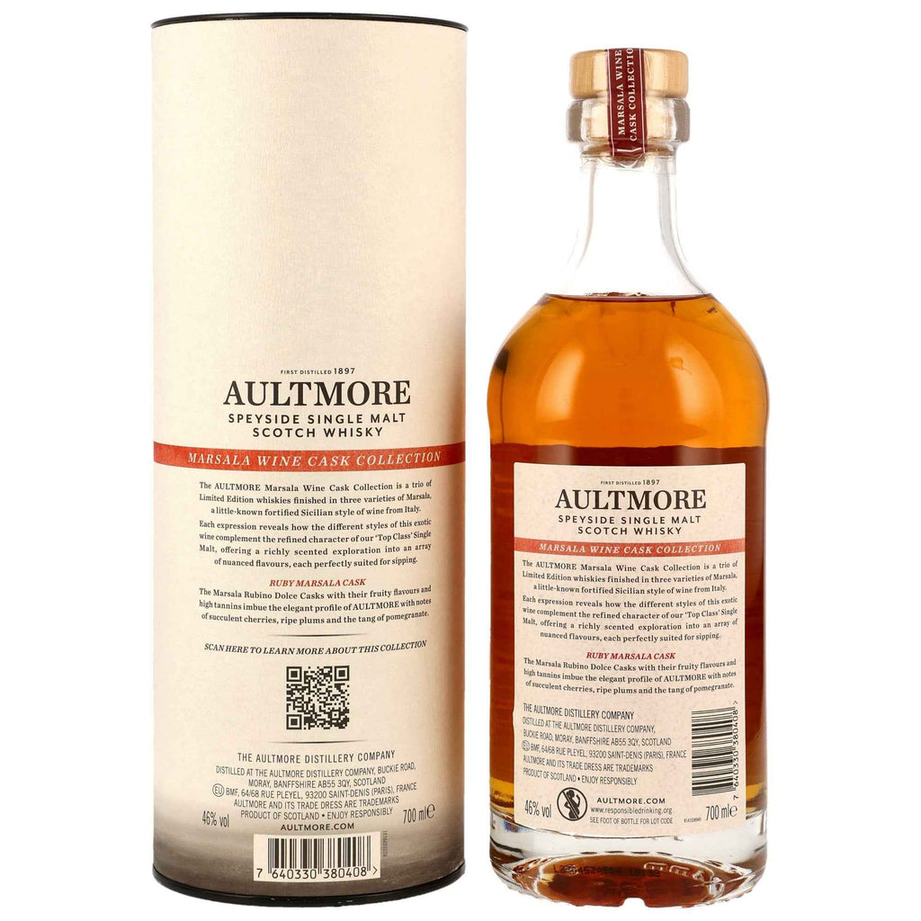 Aultmore 15 - Marsala Wine Cask Collection - Ruby Marsala Finish