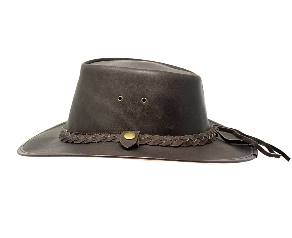 Lederhut Western Cowboy Unisex – Outdoor Hut für Reiten, Wandern & Abenteuer