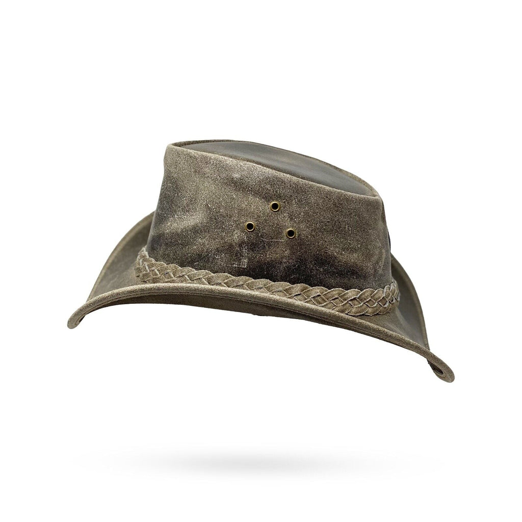Lederhut Western Cowboy Unisex – Outdoor Hut für Reiten, Wandern & Abenteuer