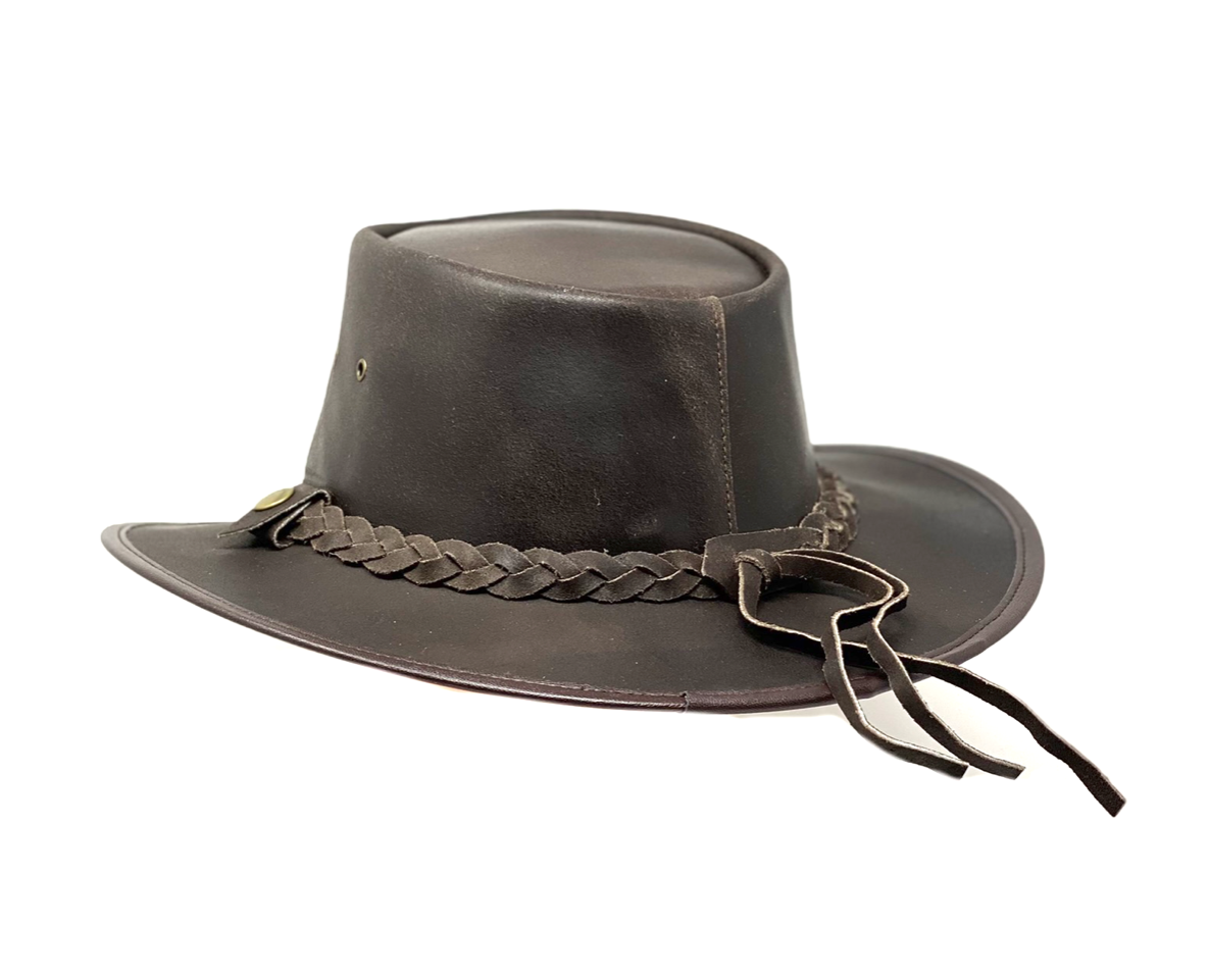Lederhut Western Cowboy Unisex – Outdoor Hut für Reiten, Wandern & Abenteuer
