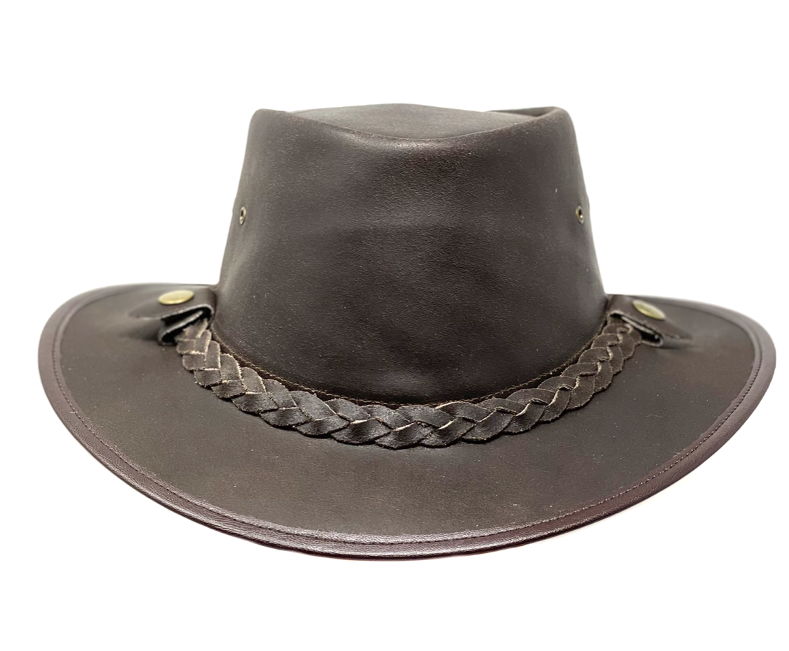 Lederhut Western Cowboy Unisex – Outdoor Hut für Reiten, Wandern & Abenteuer