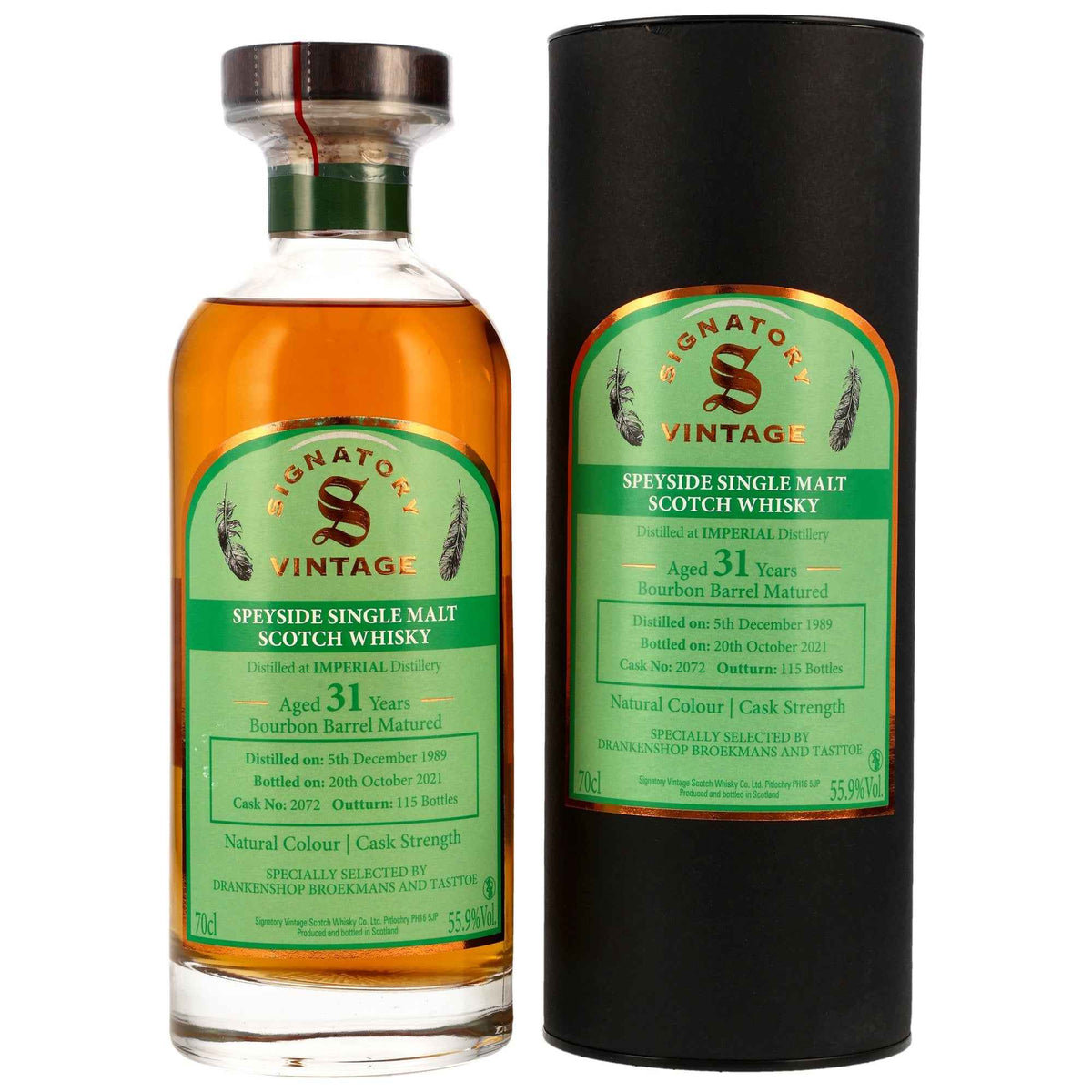 Imperial 31 1989/2021 - Signatory Vintage - Bourbon Barrel #7072