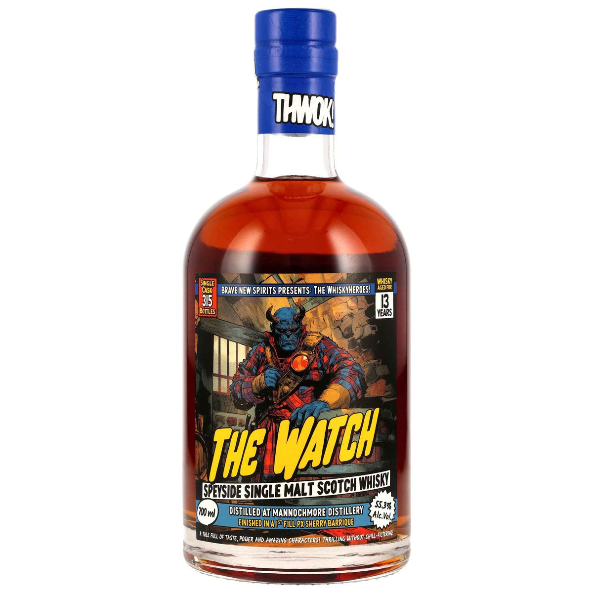 Mannochmore 13 - Whisky Heroes: The Watch - 1st Fill PX Sherry Barrique Finish