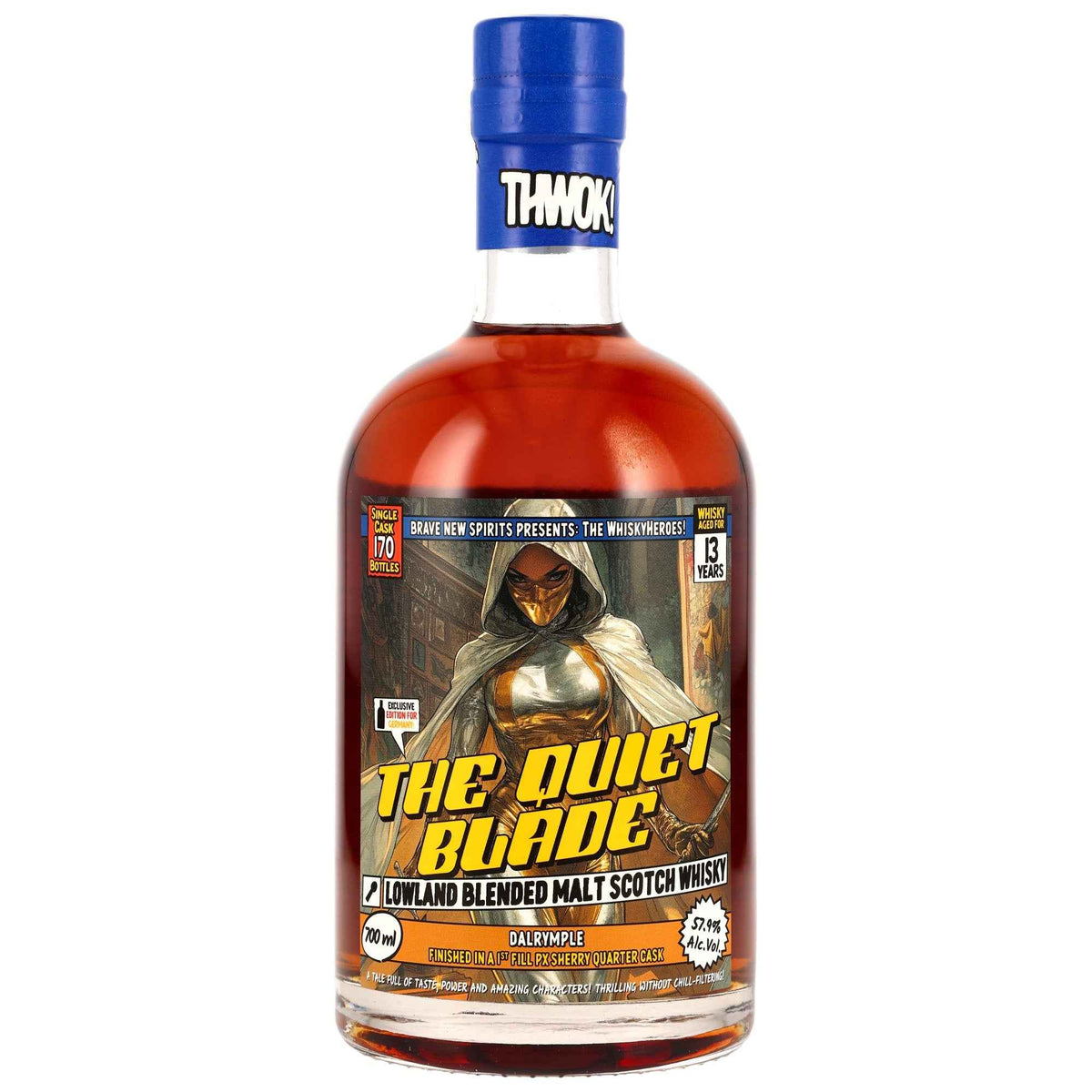 Dalrymple 13 (Lowland Blended) - Whisky Heroes: The Quiet Blade - 1st Fill PX Sherry Quarter Cask Finish