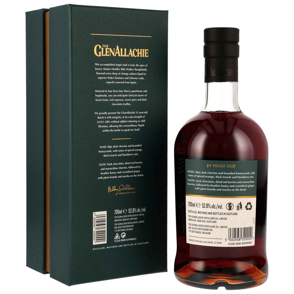 GlenAllachie 21 - PX & Oloroso Sherry Casks - Batch 6