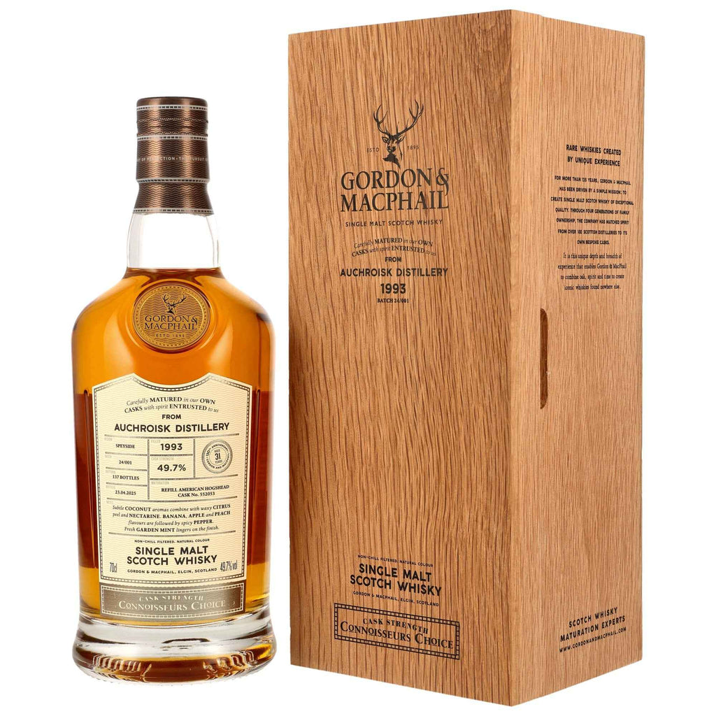 Auchroisk 31 1993/2025 - Gordon & MacPhail Connoisseurs Choice - Refill American Hogshead #552053