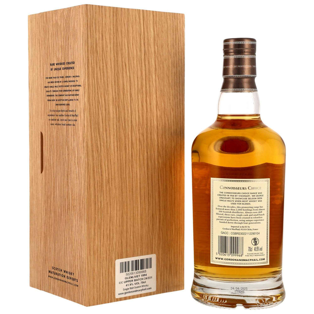Glenlivet 31 1994/2025 - Gordon & MacPhail Connoisseurs Choice - Refill American Hogshead #58445