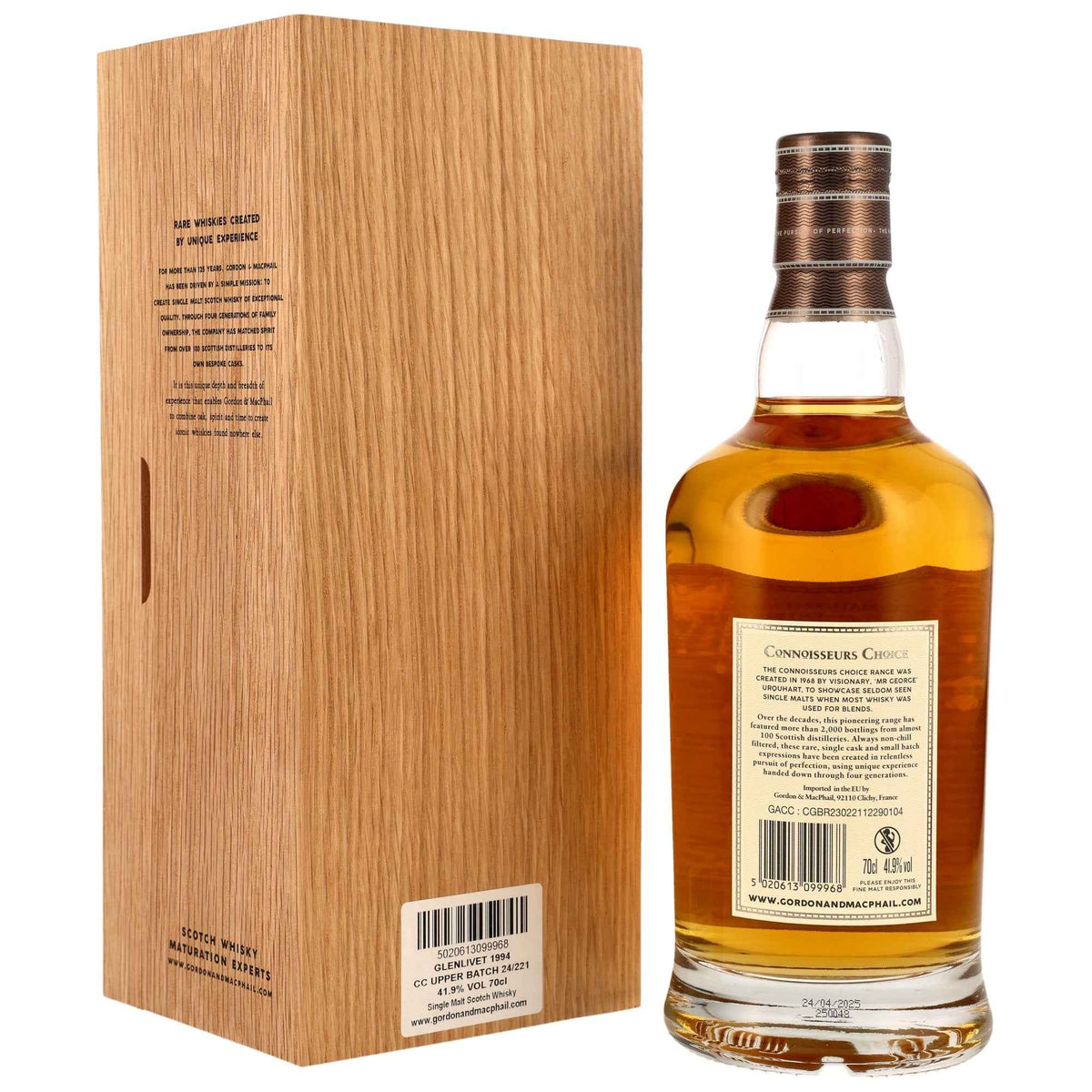 Glenlivet 31 1994/2025 - Gordon & MacPhail Connoisseurs Choice - Refill American Hogshead #58445