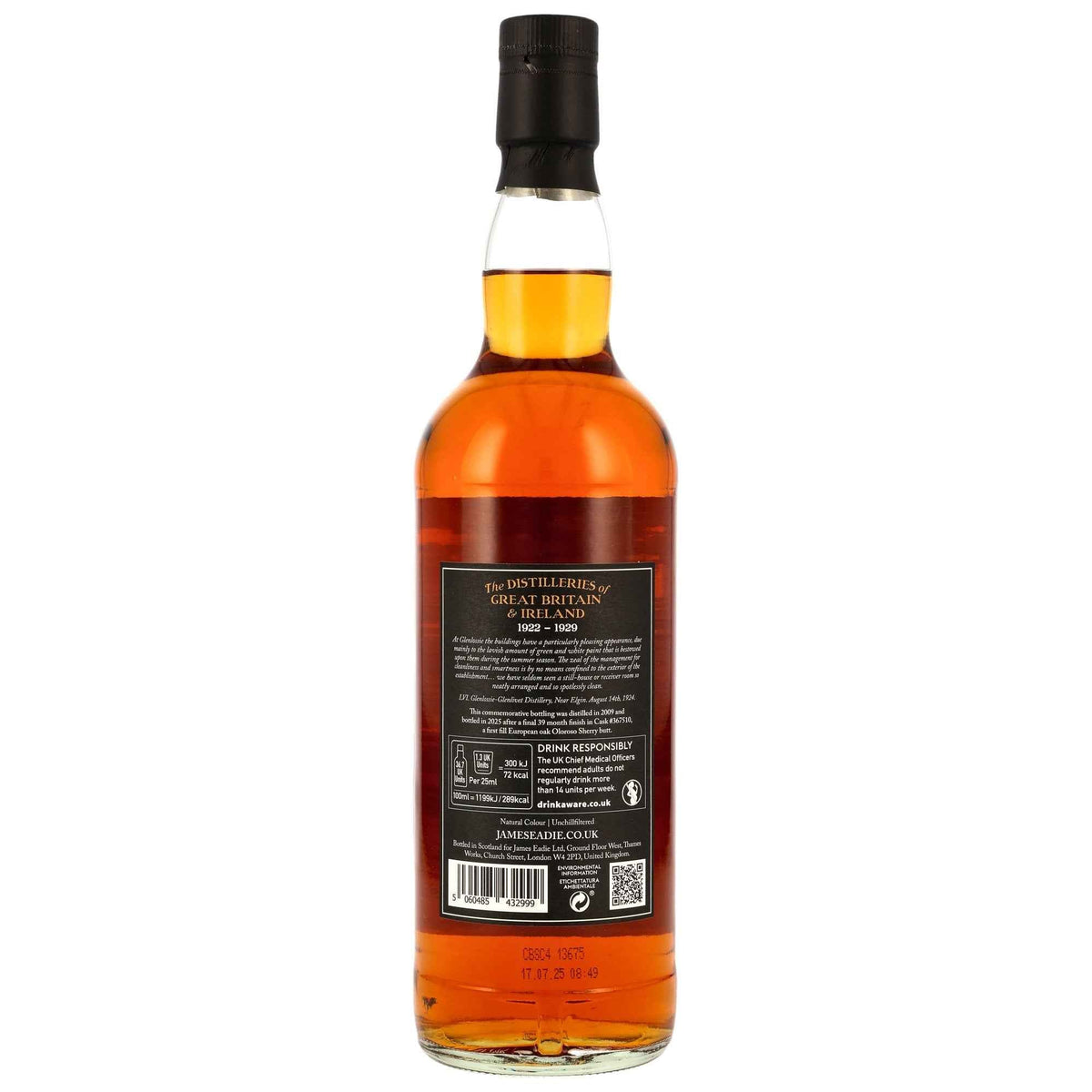 Glenlossie 16 2009/2025 - James Eadie - First Fill Oloroso Sherry Butt #367510