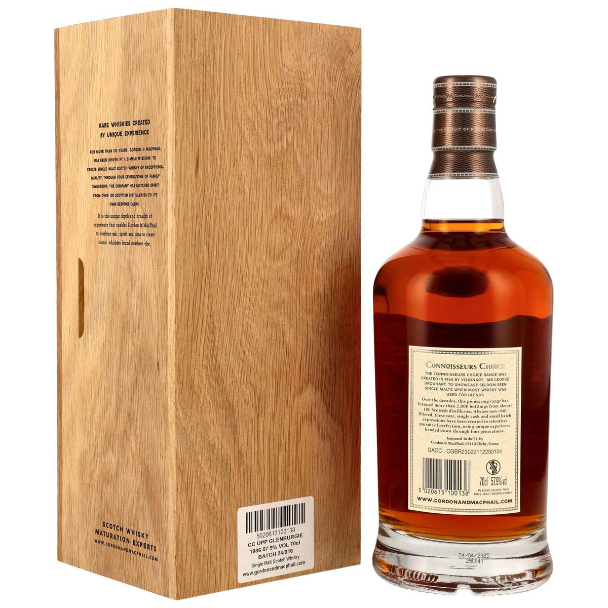 Glenburgie 38 1986/2025 - Gordon & MacPhail Connoisseurs Choice - Refill American Hogshead #10307