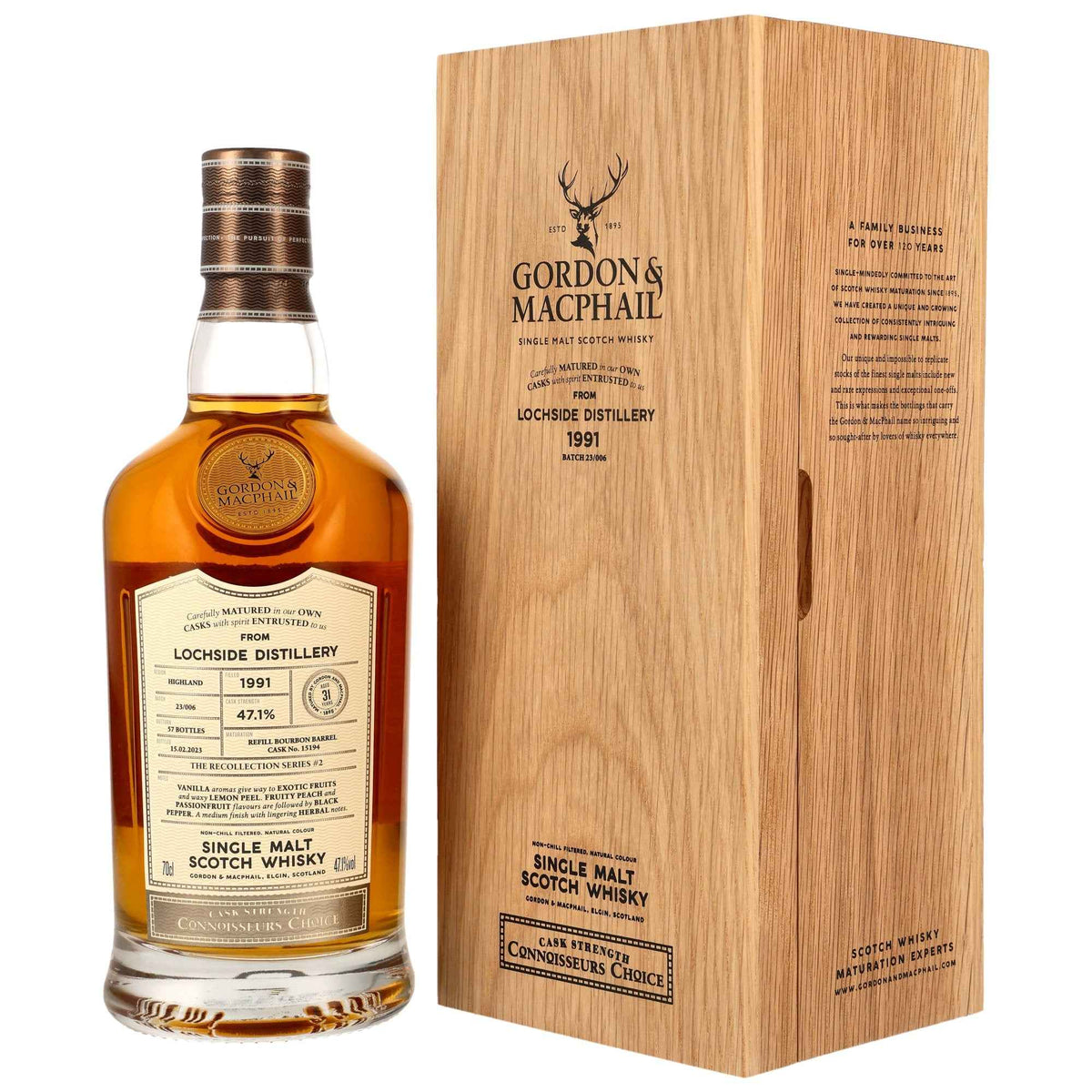 Lochside 31 1991/2023 - Gordon & MacPhail Connoisseurs Choice - Refill American Hogshead #15194