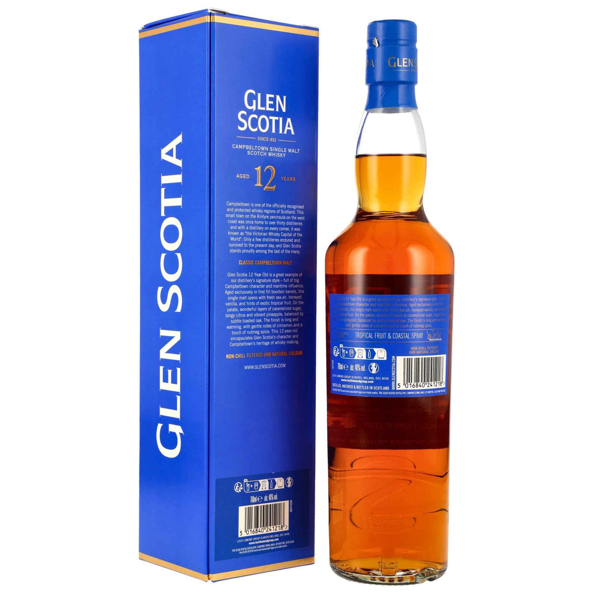 Glen Scotia 12 - Tropical Fruit & Coastal Spray - 1st Fill Bourbon Casks