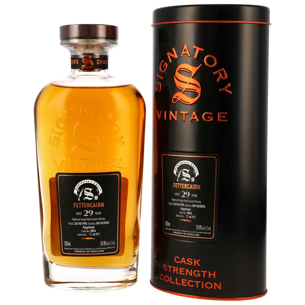 Fettercairn 29 1995/2025 - Signatory Vintage Symingtons Choice - Hogshead #2824