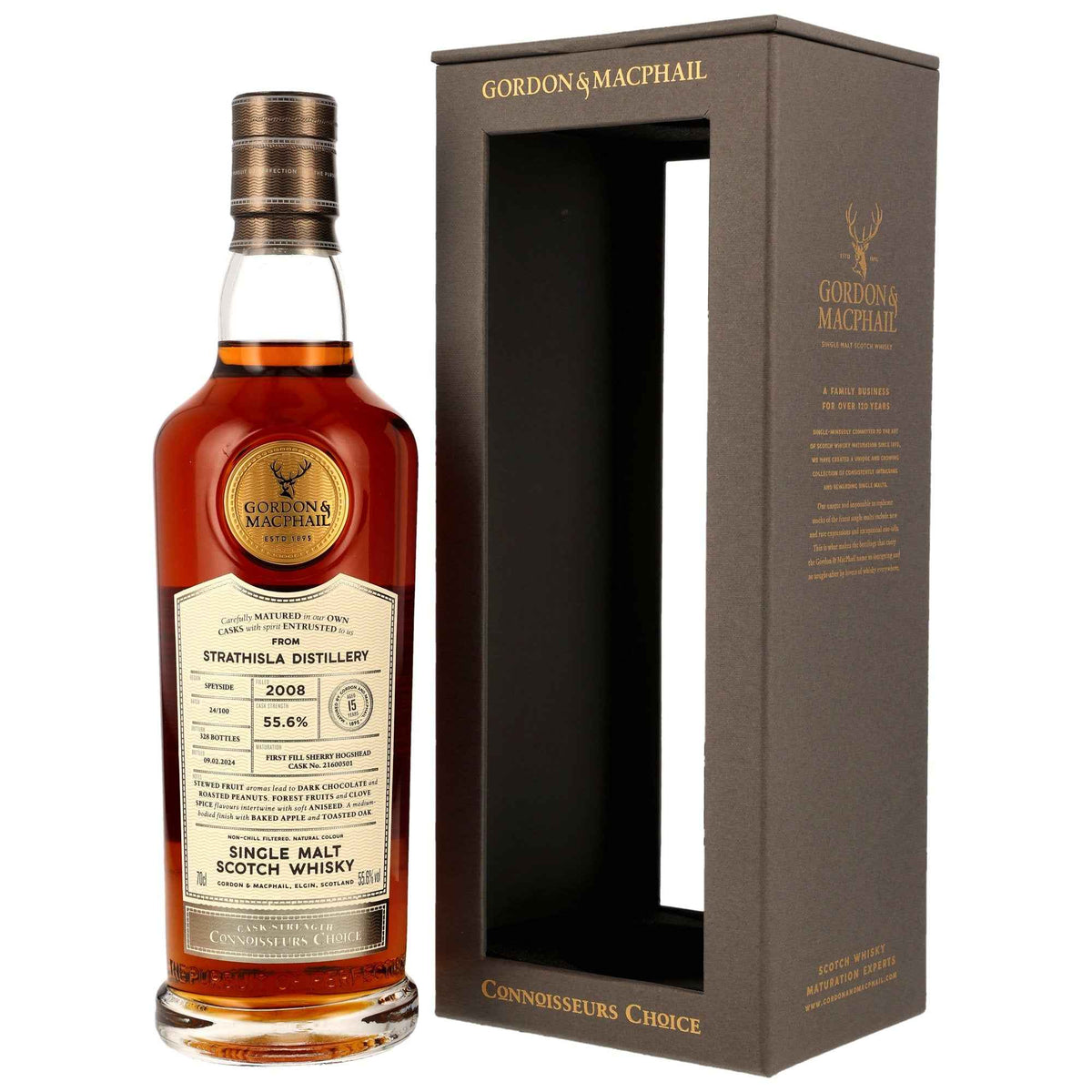 Strathisla 15 2008/2024 - Gordon & MacPhail - 1st Fill Sherry Cask #21600501
