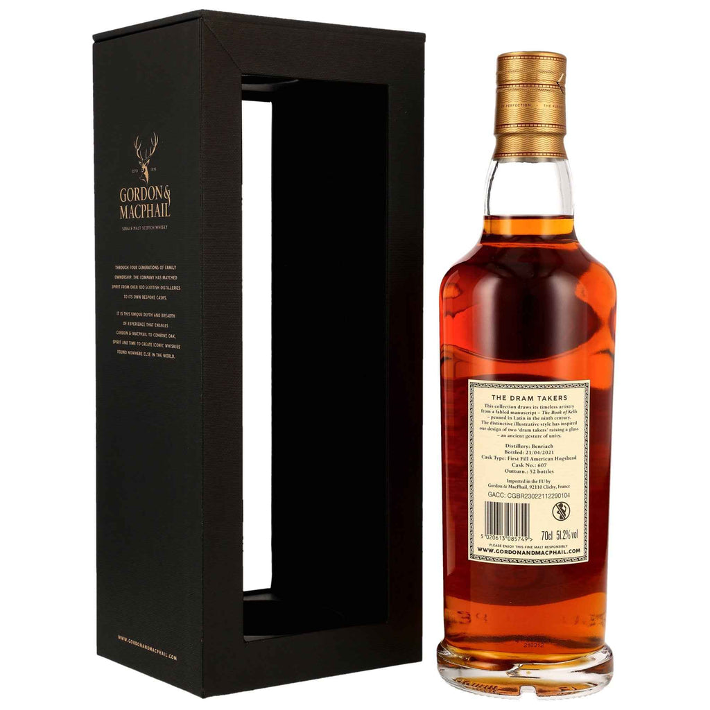 Benriach 55 1966/2021 - Dram Takers Collection (Gordon & MacPhail) - 1st Fill American Hogshead #607