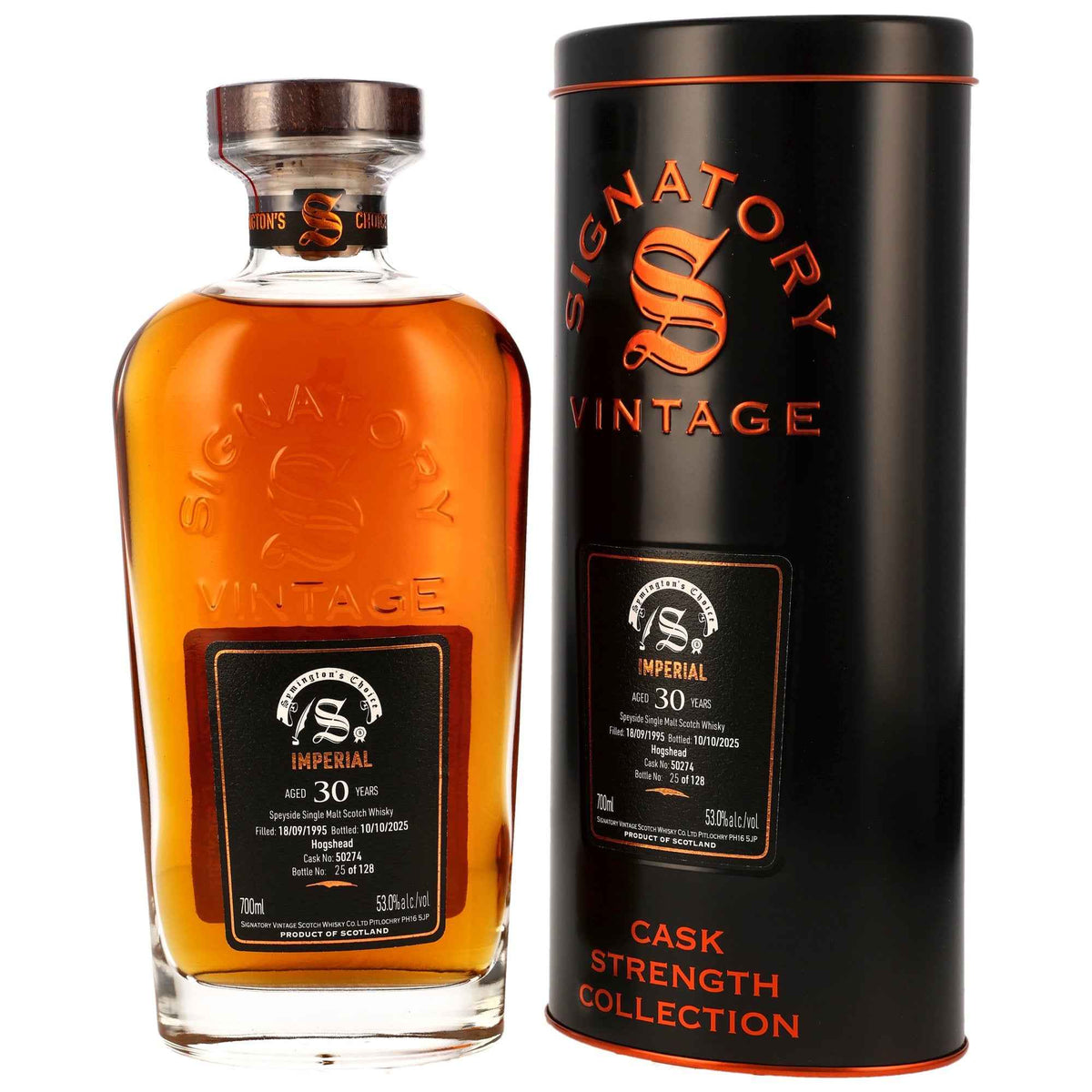 Imperial 30 1995/2025 - Signatory Vintage Symingtons Choice - Hogshead #50274