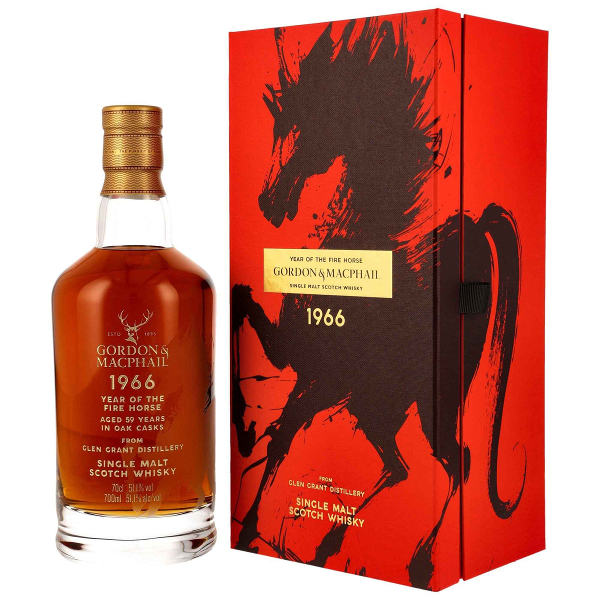 Glen Grant 59 1966/2025 - Year of the Fire Horse - Refill Sherry Hogshead #3740