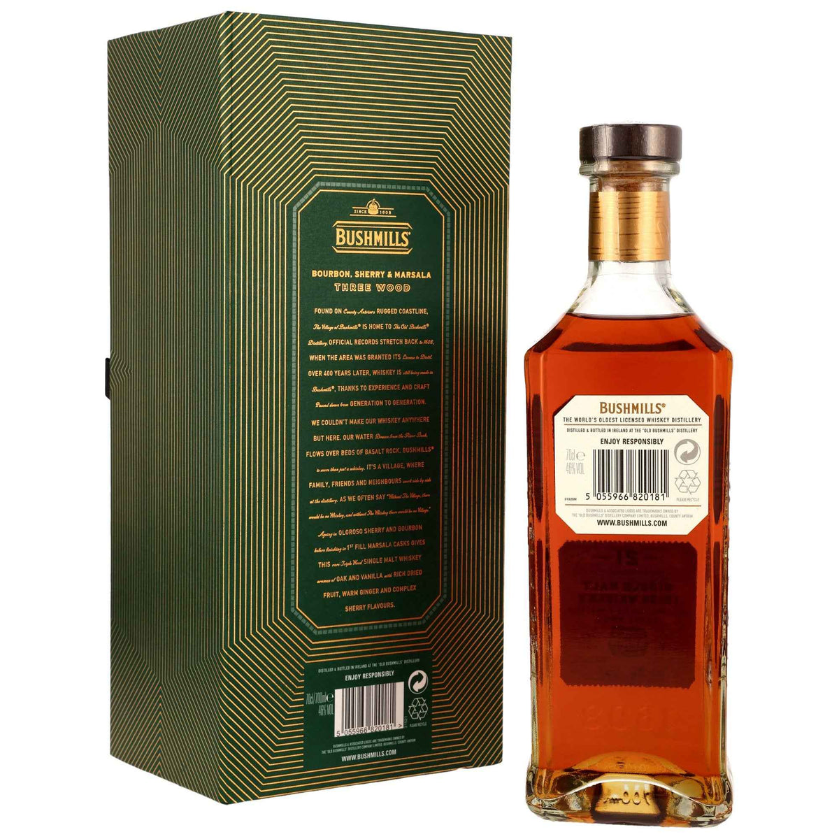 Bushmills 21 - Three Wood - Bourbon, Sherry & Marsala Casks