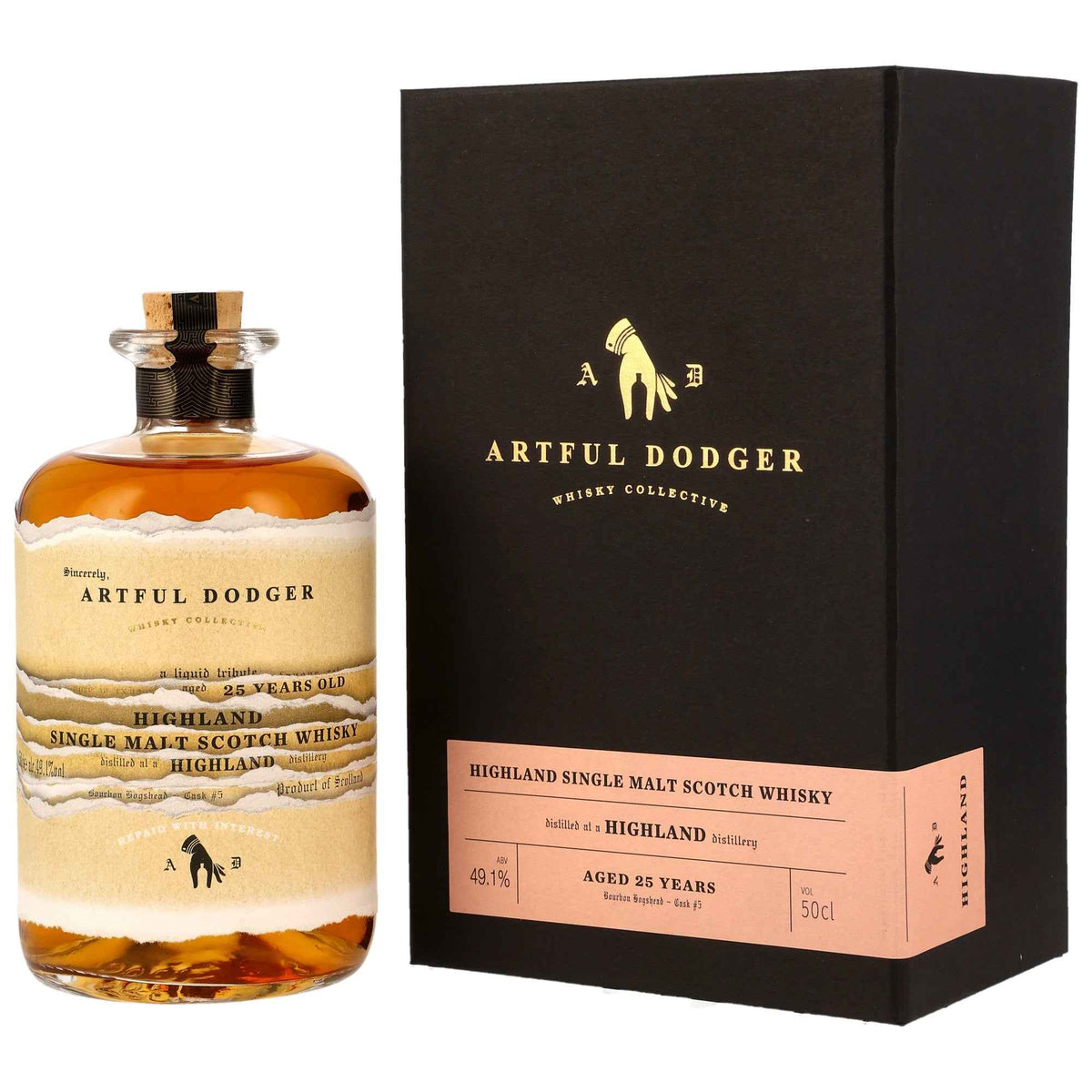 A Highland Distillery 25 1996/2021 - Artful Dodger - Bourbon Hogshead #5