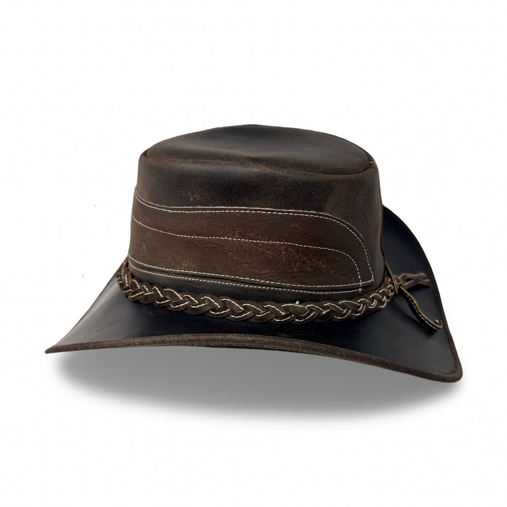 Cointrail – Premium Lederhut aus Crazy Horse Echtleder | Cowboyhut & Westernhut für Damen und Herren