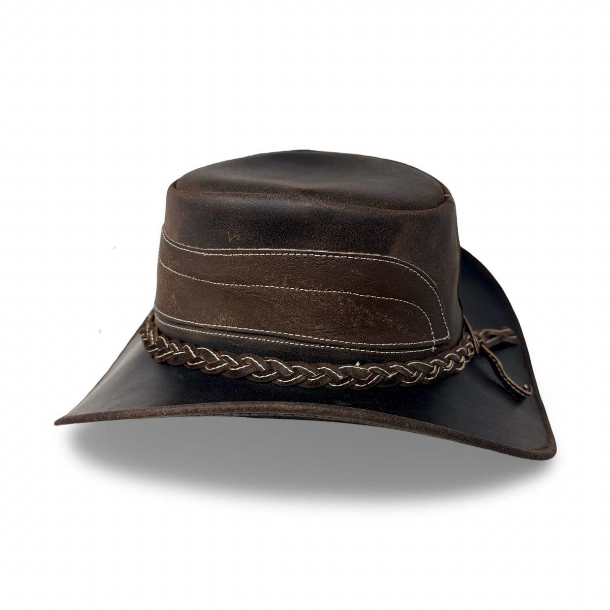 Cointrail – Premium Lederhut aus Crazy Horse Echtleder | Cowboyhut & Westernhut für Damen und Herren