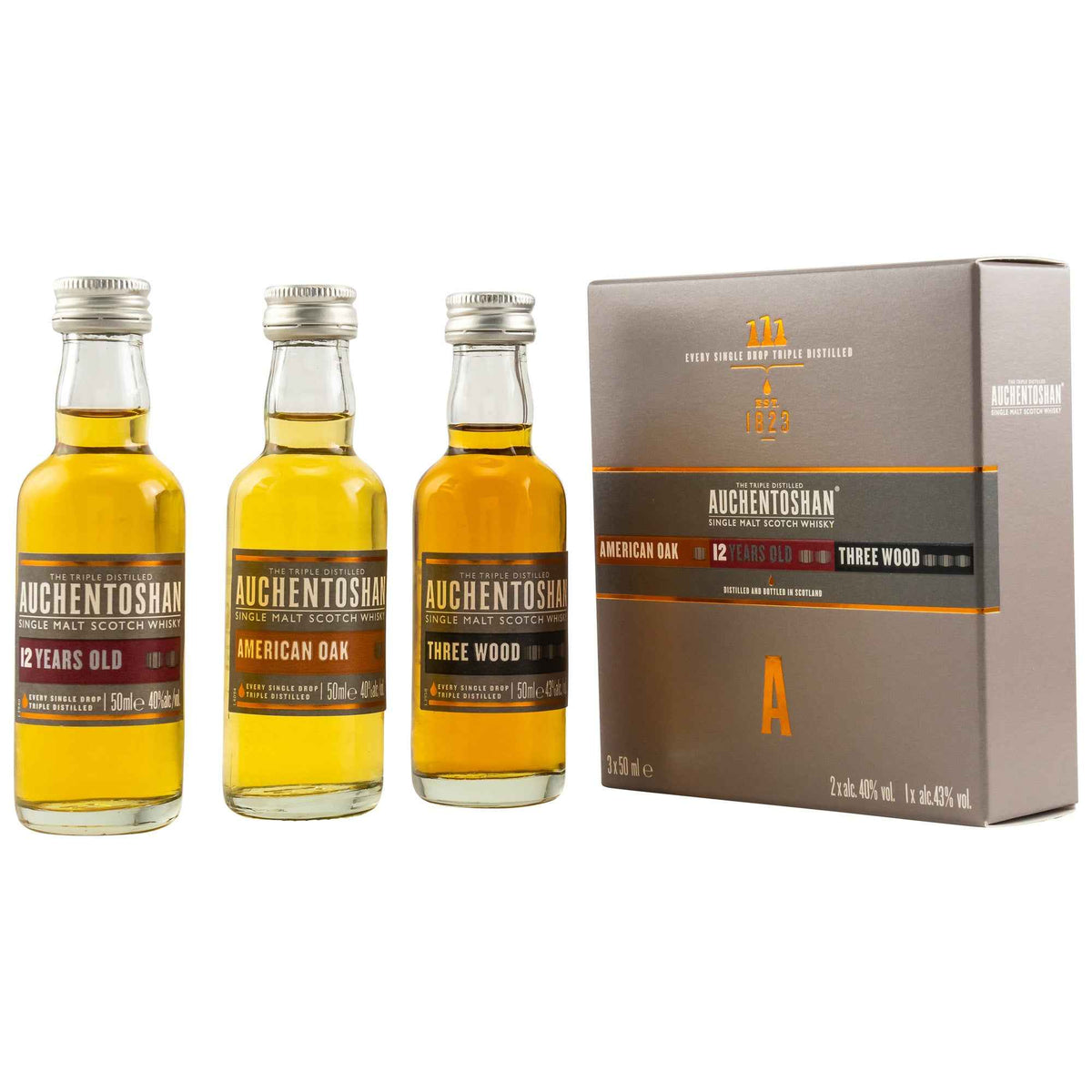 Auchentoshan Collection 3 x 5 cl (Miniaturen)