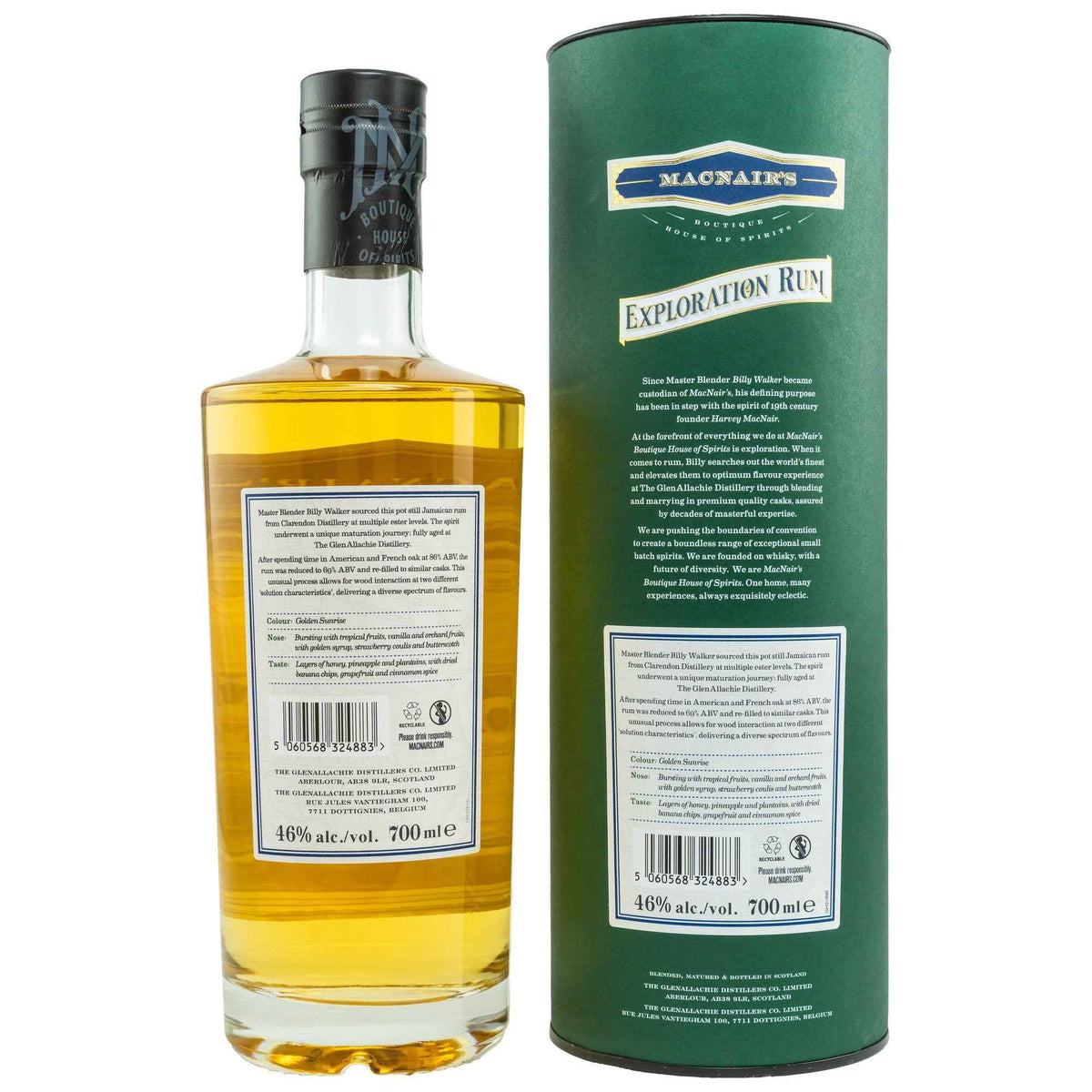 MacNairs Exploration Rum - Jamaica Unpeated