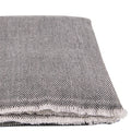 Kaschmirdecke mit Fischgrätmuster – grau – 135 x 270 cm