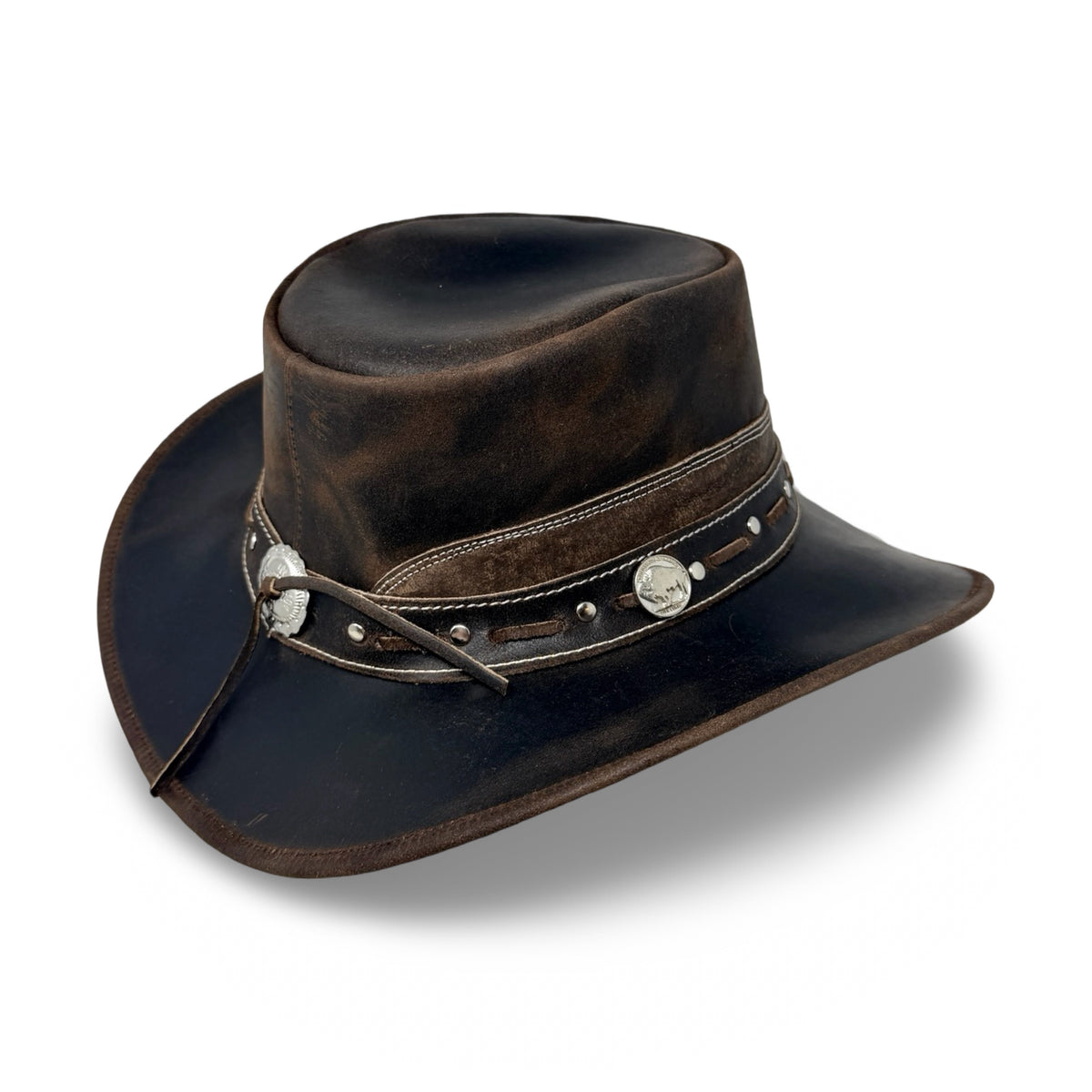 Charwood – Lederhut aus Crazy Horse Echtleder | Premium Cowboyhut & Westernhut für Damen und Herren