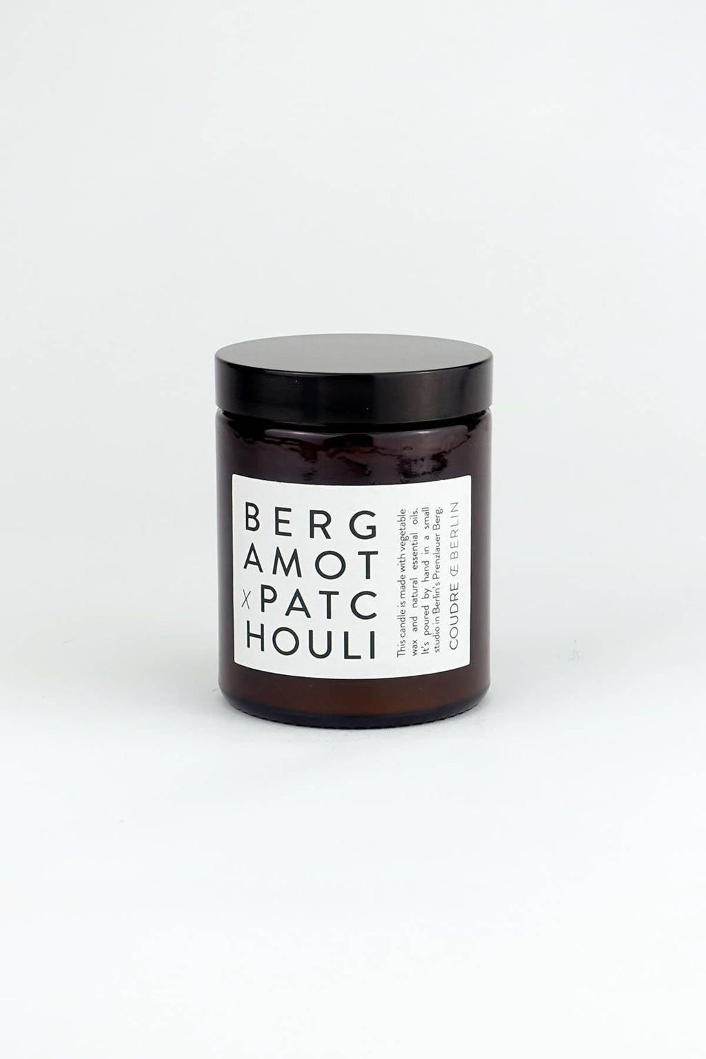 Coudre Berlin – Handgemachte Sojawachs-Kerze „Bergamotte x Patschuli“ – natürlich, vegan & aromatisch