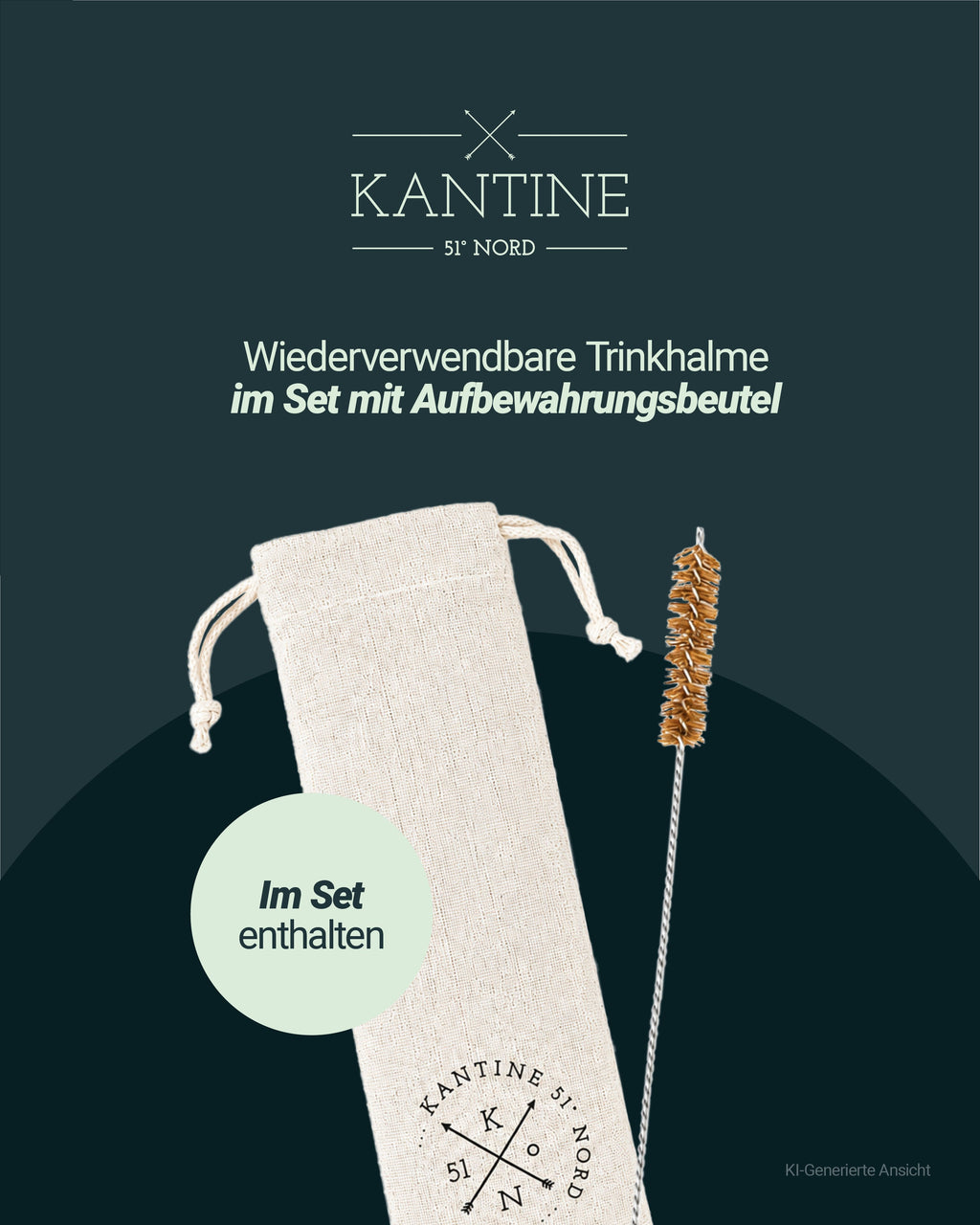 Edelstahl Strohhalme