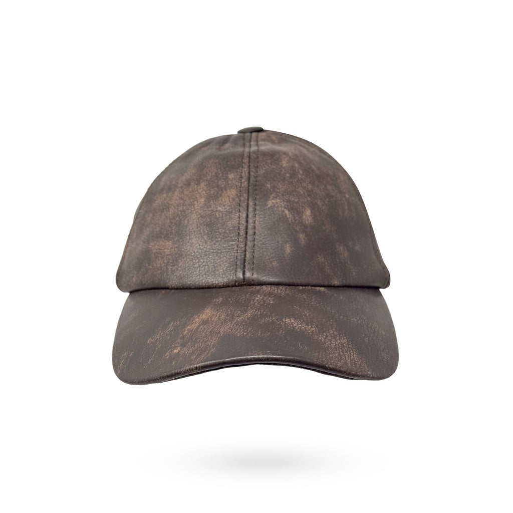 Baseball Cap Leder Outdoor Biker Kappe Lederkappe Käppi Unisex