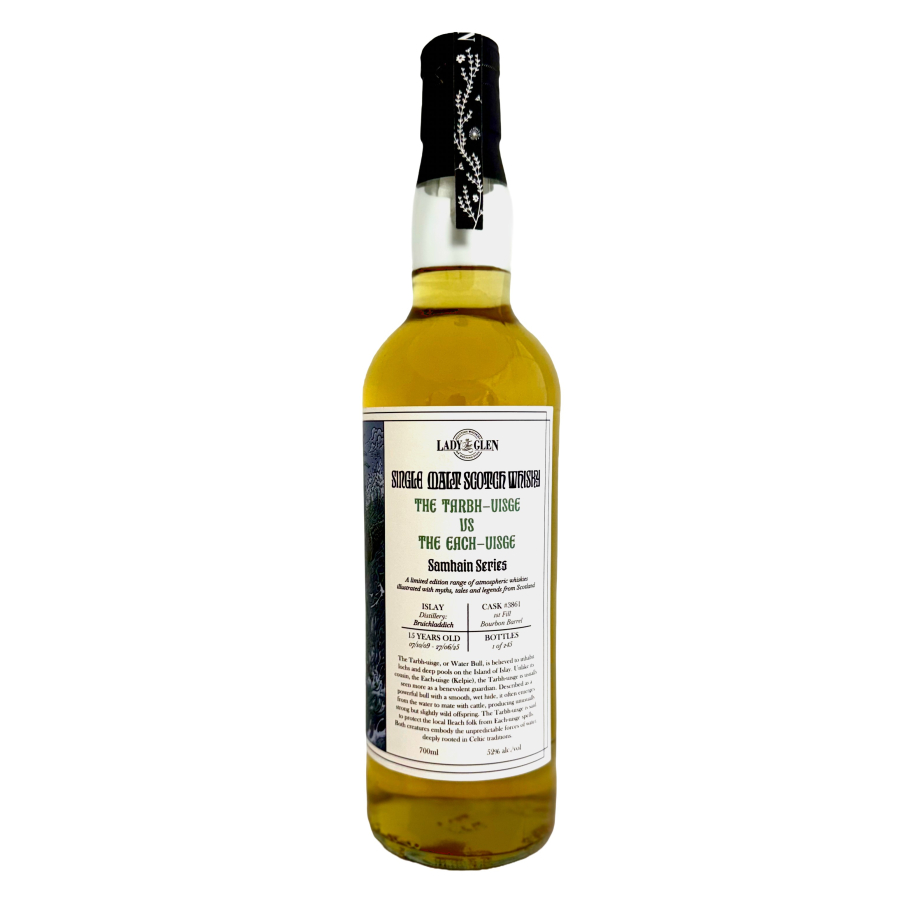 Bruichladdich 15 2009/2025 - Lady of the Glen Samhain Series - Bruichladdich The Tarbh-Uisge VS The Each-Uisge