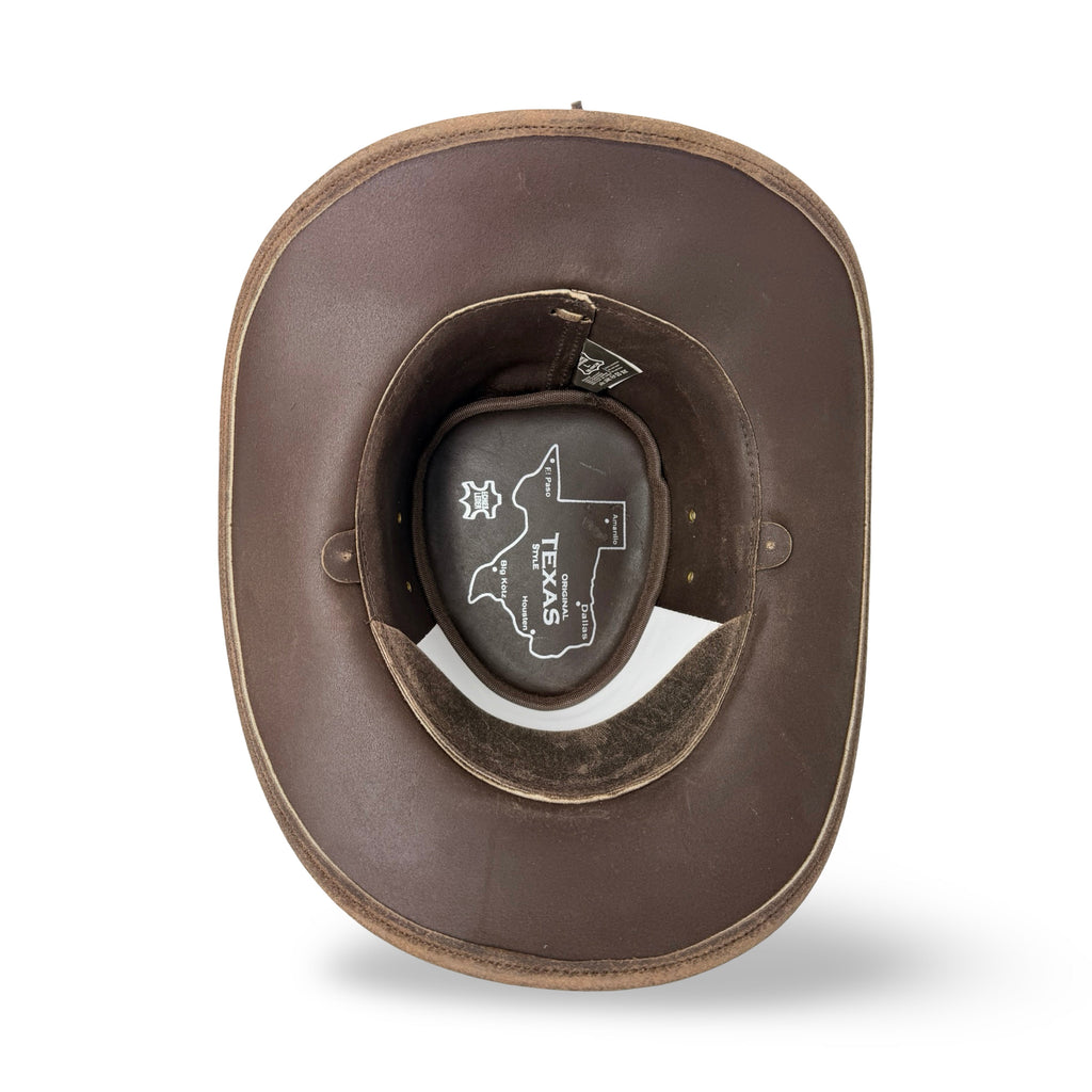 Darkwood – Premium Lederhut aus Crazy Horse Echtleder | Cowboyhut & Westernhut für Damen und Herren