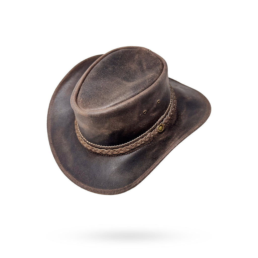 Lederhut Western Cowboy – Outdoor Hut Reiten, Wandern & Abenteuer Dusty Trail